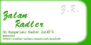zalan radler business card